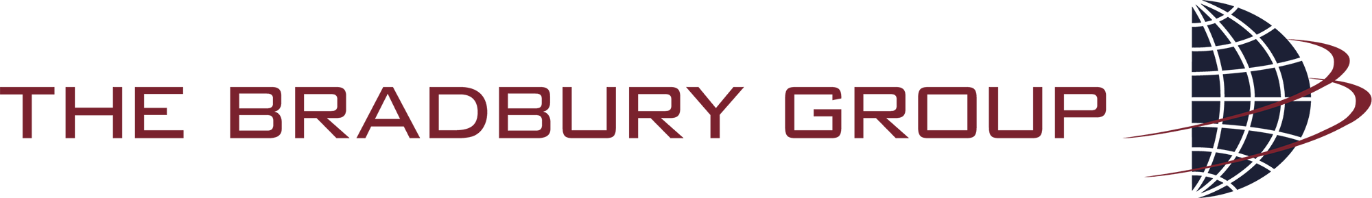 Bradury Group logo Navy Maroon Horizontal